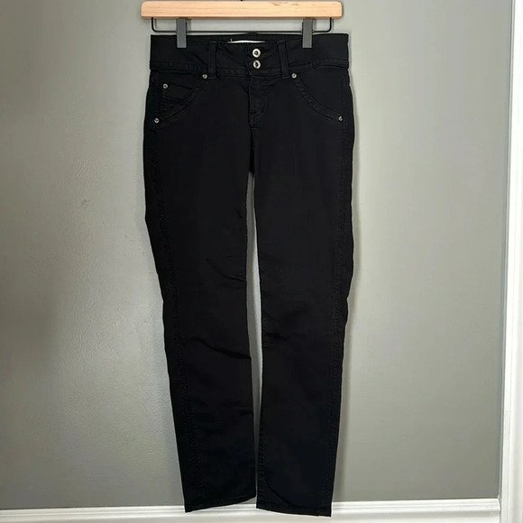 Hudson Black Skinny Jeans, Sz 25, Stretch - Picture 1 of 8